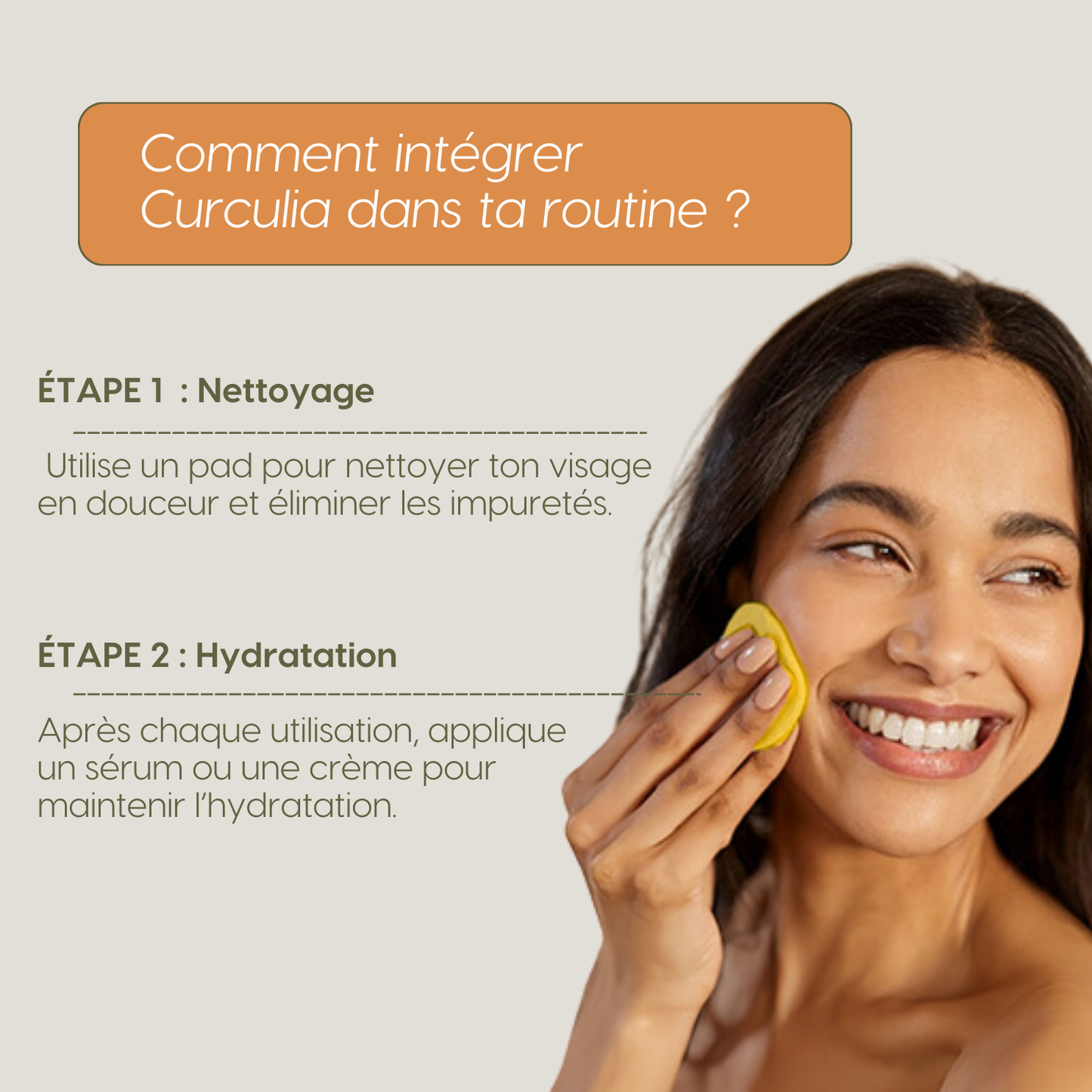 Coton Nettoyant au Curcuma