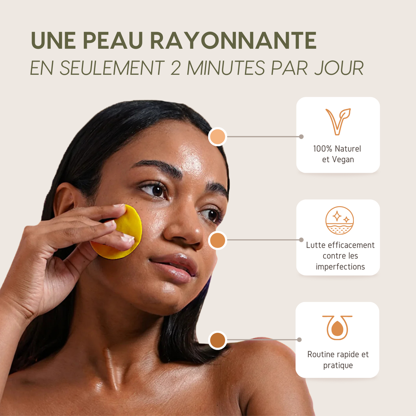 Coton Nettoyant au Curcuma