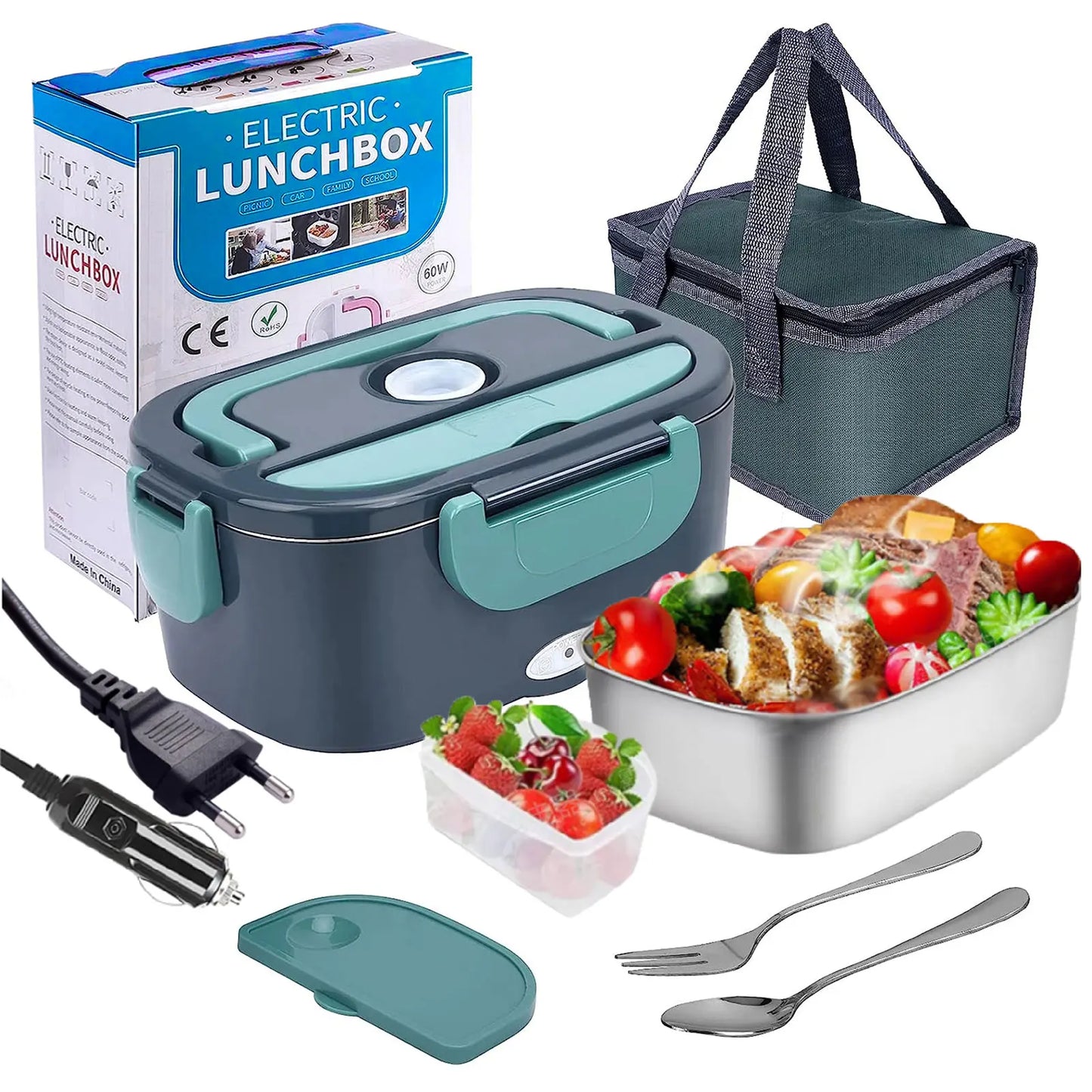 Lunch Box Électrique 1,5 L | Chauffante et Portable