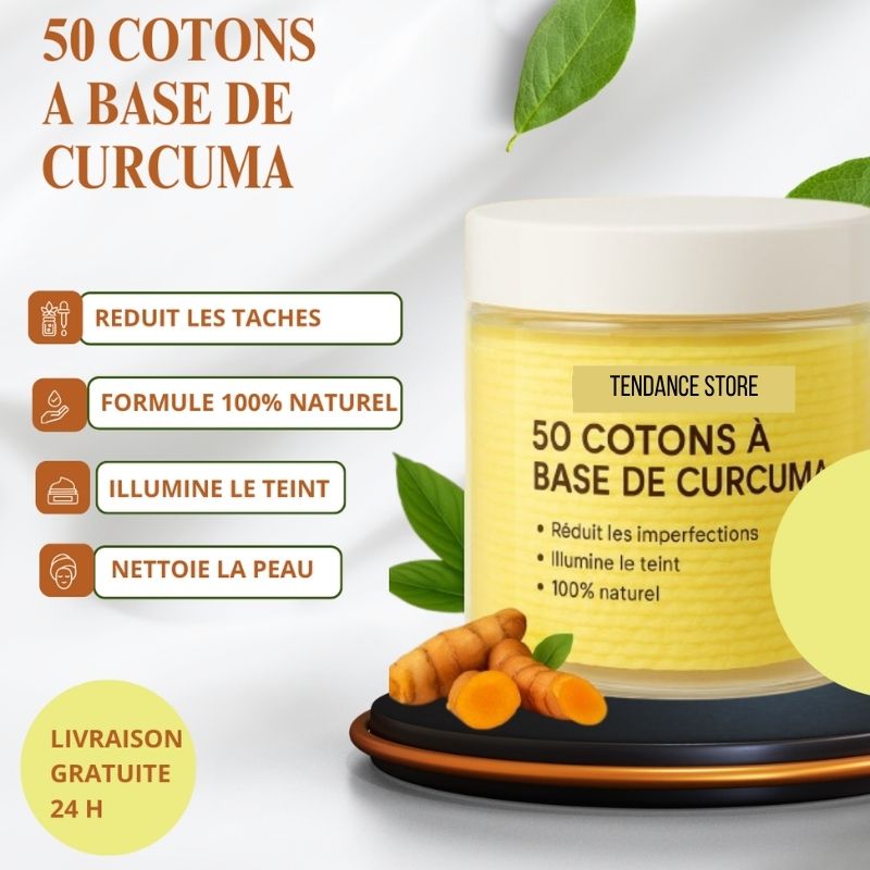 Coton Nettoyant au Curcuma