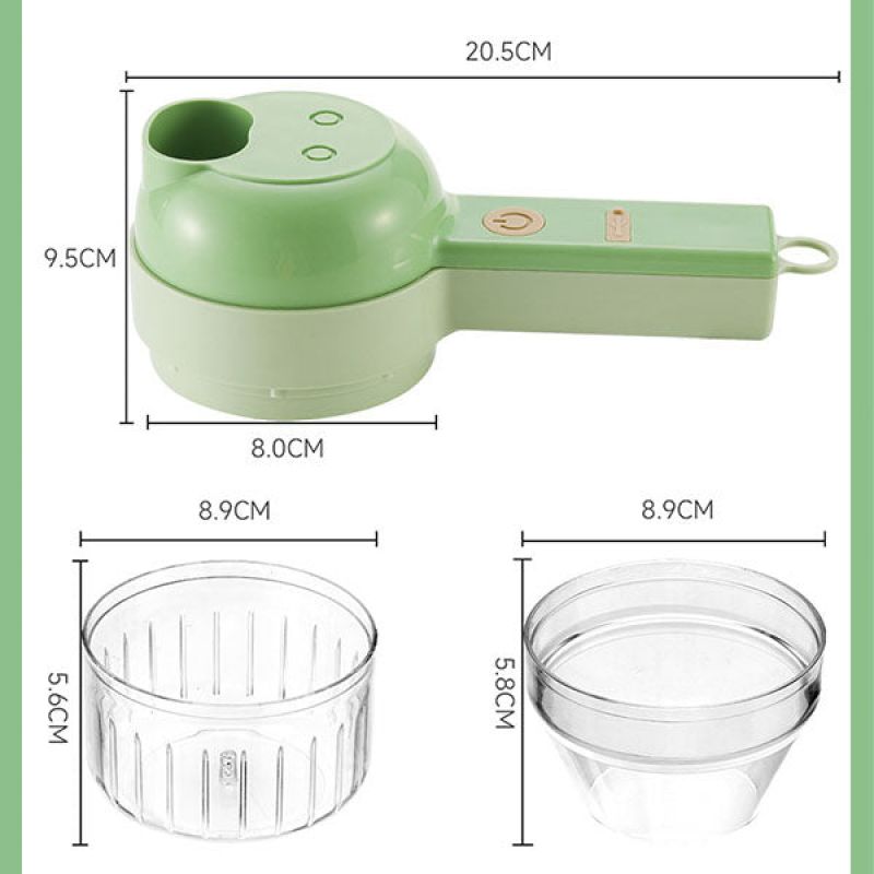 Coupe-légumes électrique portatif 4 en 1