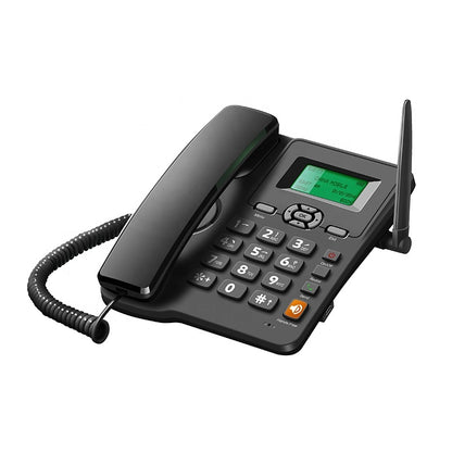 Téléphone fixe à carte SIM, double SIM avec batterie