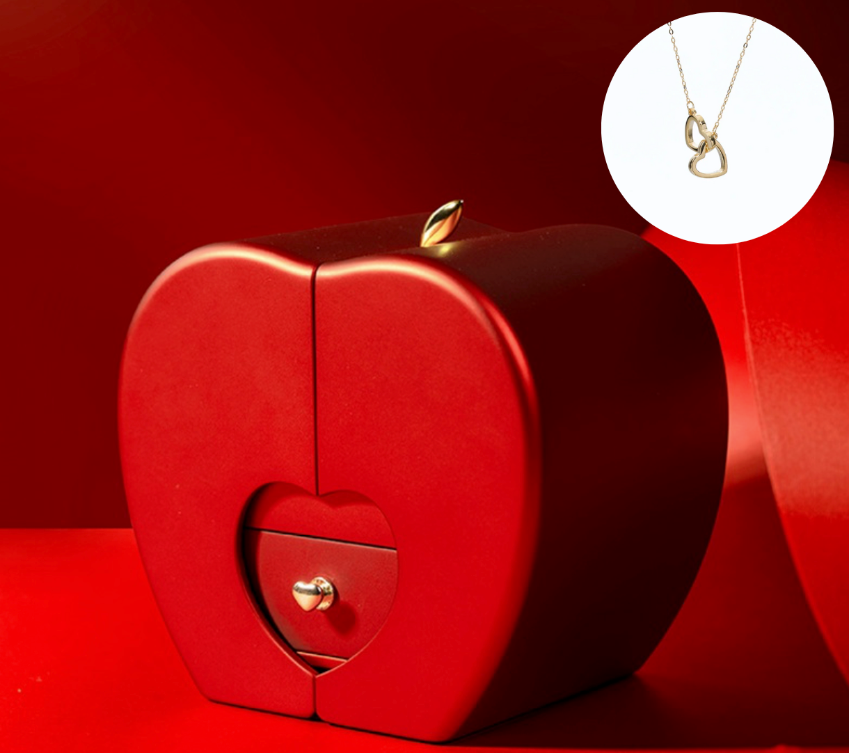 🌹Coffret St Valentin avec collier en Cœur🌹