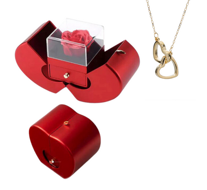 🌹Coffret St Valentin avec collier en Cœur🌹