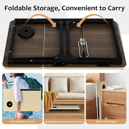 Table Pliante Ajustable  : Travaillez Confortablement Partout !