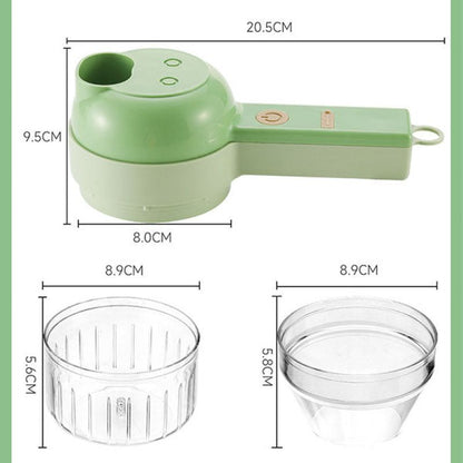 Coupe-légumes électrique portatif 4 en 1