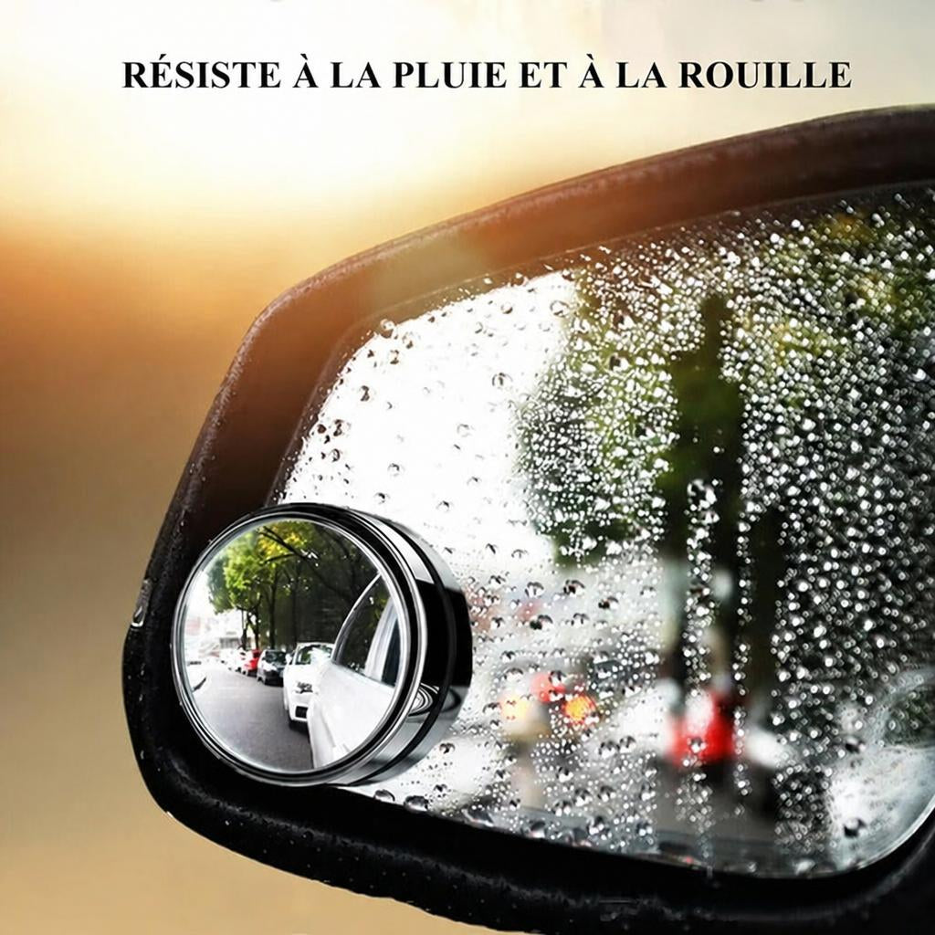 Miroirs d'angle mort 360°, la paire gauche et droite