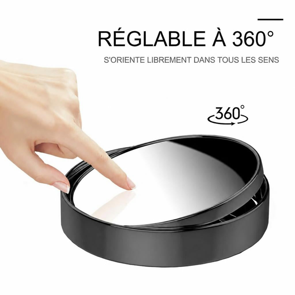 Miroirs d'angle mort 360°, la paire gauche et droite