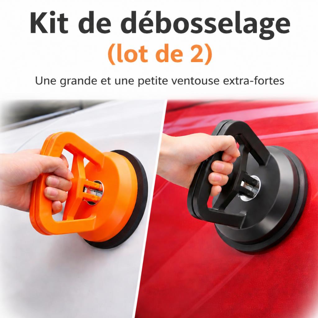 Kit de débosselage à ventouse, grande et petite ventouse